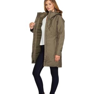 The North Face Arctic parka taupe green Small